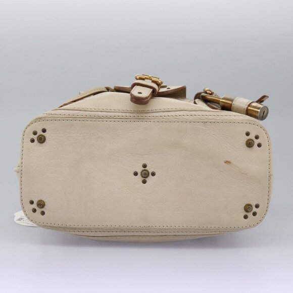 Chloe Paddington Hand Bag Leather Beige Silver - Picture 5 of 15